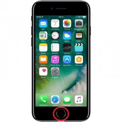 [Réparation] Nappe de Bouton HOME Noire de Jais ORIGINALE - iPhone 7 à Caen