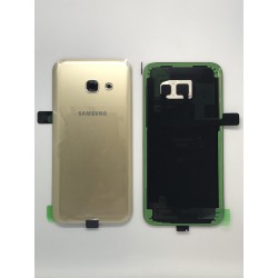 Vitre arrière ORIGINALE Or pour SAMSUNG Galaxy A3 2017 - A320F - Présentation avant / arrière
