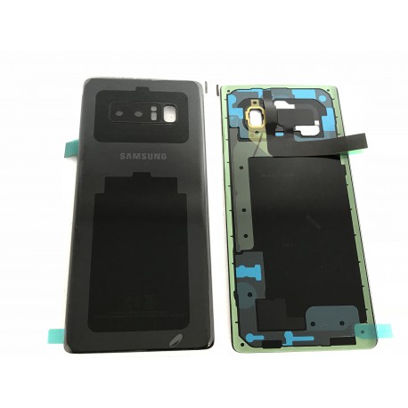 Vitre Arrière ORIGINALE Noire Carbone - SAMSUNG Galaxy Note8 / SM-N950F Simple SIM