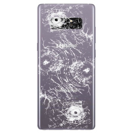 [Réparation] Vitre Arrière ORIGINALE Grise Orchidée - SAMSUNG Galaxy Note8 / SM-N950F Simple SIM