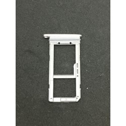 Tiroir de carte sim Gris / Argent ORIGINAL - SAMSUNG Galaxy S7 Edge - G935F Blanc