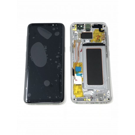 Bloc écran ORIGINAL Argent Polaire pour SAMSUNG Galaxy S8 - G950F - Présentation avant / arrière