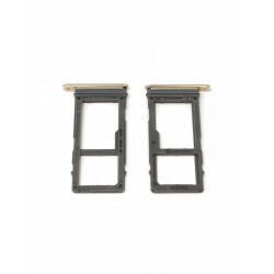 Tiroir de carte sim et carte SD OR Topaze ORIGINAL pour SAMSUNG Galaxy A8 2018 - A530F - Présentation avant / arrière