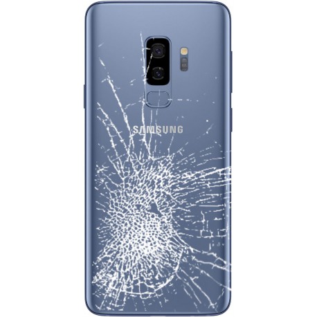 [Réparation] Vitre Arrière ORIGINALE Bleue Corail - SAMSUNG Galaxy S9+ / SM-G965F/DS Double SIM à Caen
