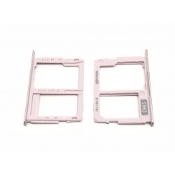 Tiroir de carte sim et carte SD Rose ORIGINAL - SAMSUNG Galaxy J3 2017 / SM-J330F / SM-J330FN / SM-J330/DS