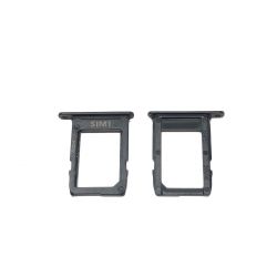 Tiroir de carte sim Noir ORIGINAL - SAMSUNG Galaxy A6 2018 / SM-A600FN/DS - A6+ 2018 / SM-A605FN/DS - Vu Avant / Arrière