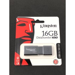 Clé USB 3.1 Kingston DataTraveler 100 de 16GB - Présentation emballage avant