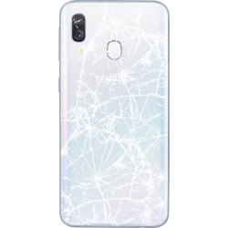 [Réparation] Vitre arrière ORIGINALE Blanche pour SAMSUNG Galaxy A40 - A405F à Caen