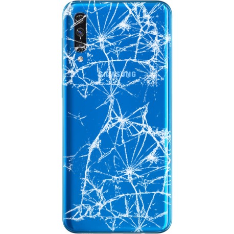 [Réparation] Vitre arrière ORIGINALE Bleue pour SAMSUNG Galaxy A50 - A505F à Caen