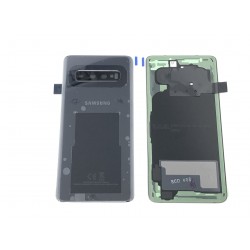 Vitre arrière ORIGINALE Noire Prisme pour SAMSUNG Galaxy S10 - G973F - Présentation avant / arrière