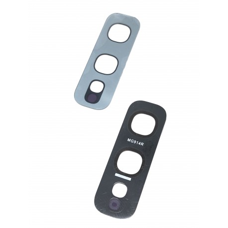 Vitre de caméra arrière ORIGINALE Blanc Prisme pour SAMSUNG Galaxy S10e - G970F - Présentation avant / arrière