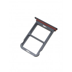 Tiroir de carte double sim noir ORIGINAL pour HUAWEI P20 Pro - Présentation avant