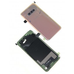 Vitre arrière ORIGINALE Rose Flamingo pour SAMSUNG Galaxy S10e - G970F - Présentation avant / arrière