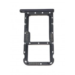 Tiroir de carte double SIM et carte SD noir ORIGINAL pour HUAWEI P20 Lite - Présentation avant