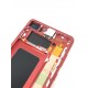 Bloc écran complet ORIGINAL Rouge Cardinal pour SAMSUNG Galaxy S10+ - G975F - Présentation arrière haut