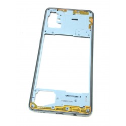 Châssis intermédiaire ORIGINAL avec contour Bleu Prismatique pour SAMSUNG Galaxy A71 - A715F