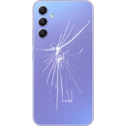 [Réparation] Vitre arrière ORIGINALE Violette / Lavande pour SAMSUNG Galaxy A34 5G - A346B à Caen