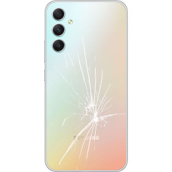[Réparation] Vitre arrière ORIGINALE Argent pour SAMSUNG Galaxy A34 5G - A346B à Caen