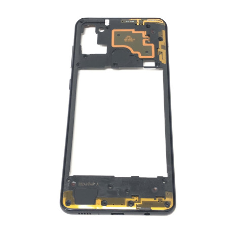 Châssis intermédiaire ORIGINAL avec contour Noir Prismatique pour SAMSUNG Galaxy A21s - A217F - Présentation avant
