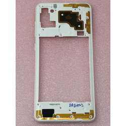 Châssis intermédiaire ORIGINAL avec contour Blanc Prismatique pour SAMSUNG Galaxy A21s - A217F - Présentation avant