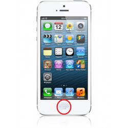 [Réparation] Bouton HOME Complet ORIGINAL Blanc - iPhone 5 à Caen