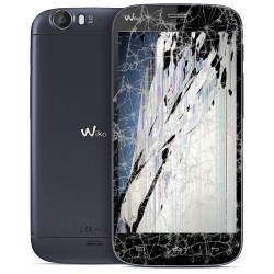 Forfait Réparation Vitre Tactile Noire + Adhésifs - WIKO Darkfull à Caen