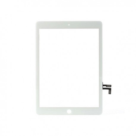 Vitre tactile de qualité originale blanche avec adhésifs pour iPad Air - A1474 - A1475 ou iPad 5 - A1822 - A1823