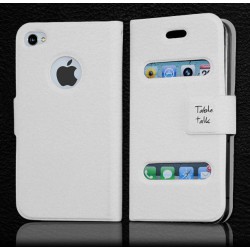 Etui Table Talk BLANC - iPhone 4 / 4S