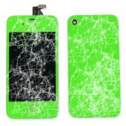 [Réparation] [KIT] Bloc Avant Compatible Vert / Vitre Arrière Verte - iPhone 4S à Caen