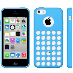 Coque Silicone Bleue - iPhone 5C