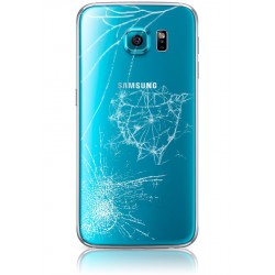 Forfait Réparation Vitre Arrière ORIGINALE Bleue - SAMSUNG Galaxy S6 - G920F à Caen