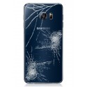 [Réparation] Vitre Arrière ORIGINALE Bleue / Noire - SAMSUNG Galaxy S6 Edge - G925F