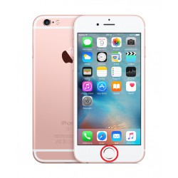 [Réparation] Nappe de Bouton HOME Blanc / Or Rose ORIGINALE - iPhone 6S Plus à Caen