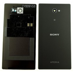 Vitre Arrière ORIGINALE Noire - SONY Xperia M2 Aqua - Présentation avant / arrière
