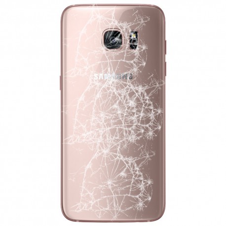 [Réparation] Vitre Arrière ORIGINALE Or Rose - SAMSUNG Galaxy S7 - G930F