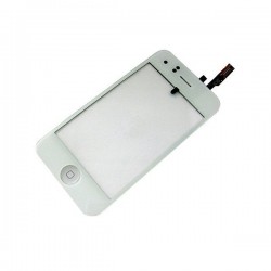 Vitre Tactile ORIGINALE Blanche + Bouton HOME + Adhésifs - iPhone 3GS
